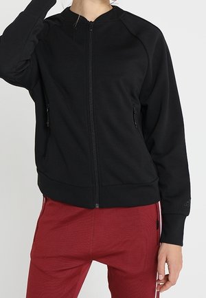 Sweater met rits - black