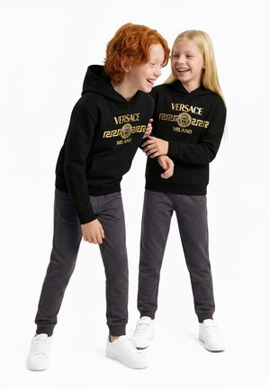 Versace, FELPA FADE LOGO UNISEX - Kapuzenpullover - nero