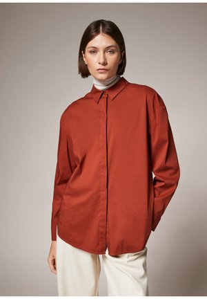 Button-down blouse - cinnamon
