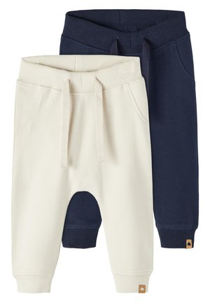 NBNTAKKI PANT UNISEX 2 PACK - Tracksuit bottoms - dark blue/beige