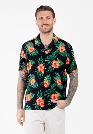 HULA PATTERNED - Shirt - black