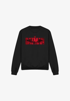 DC COMICS - BATMAN, THE BATMAN CRIMSON DRAWN BAT LOGO - Sweatshirt - black