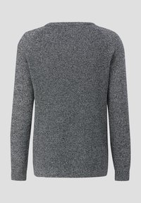 QS MIT RAGLANÄRMELN - Strickpullover - schwarz