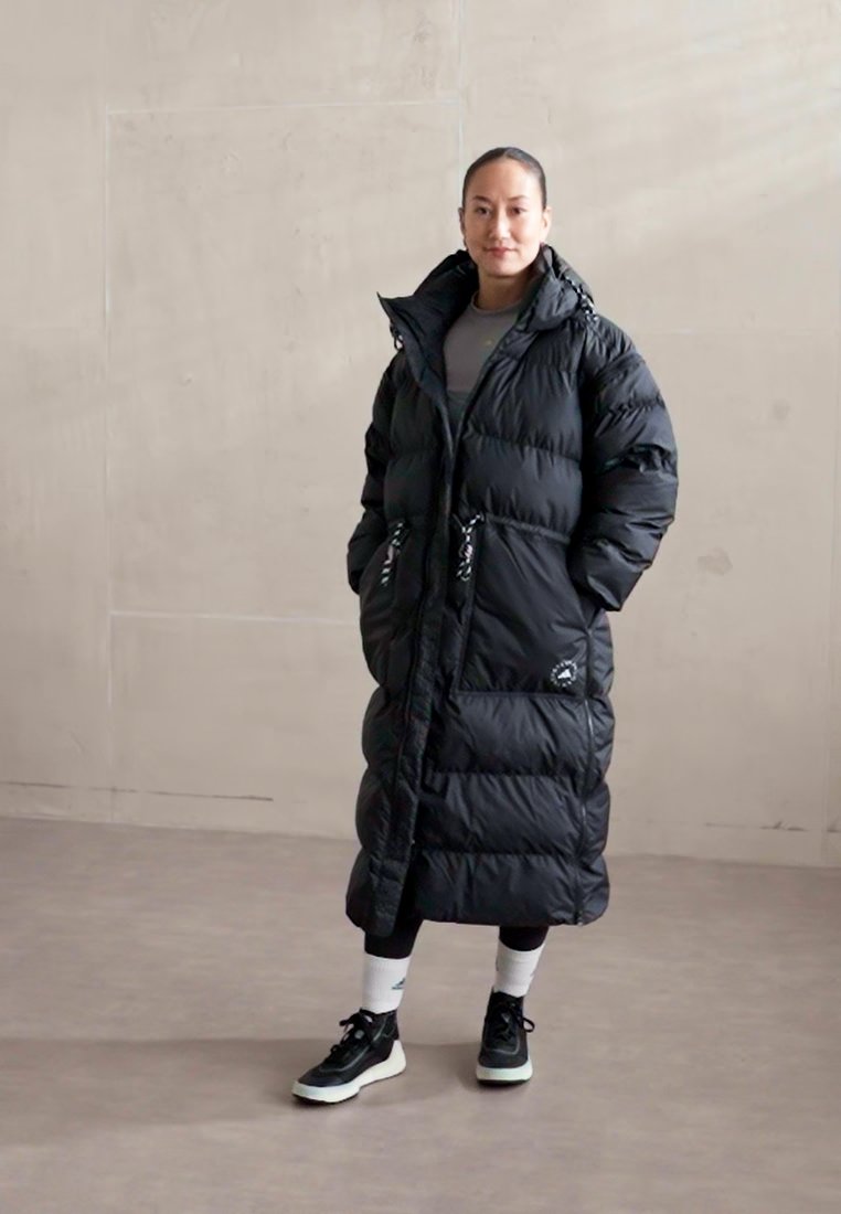 adidas by Stella McCartney LONG - Winter coat - black - Zalando