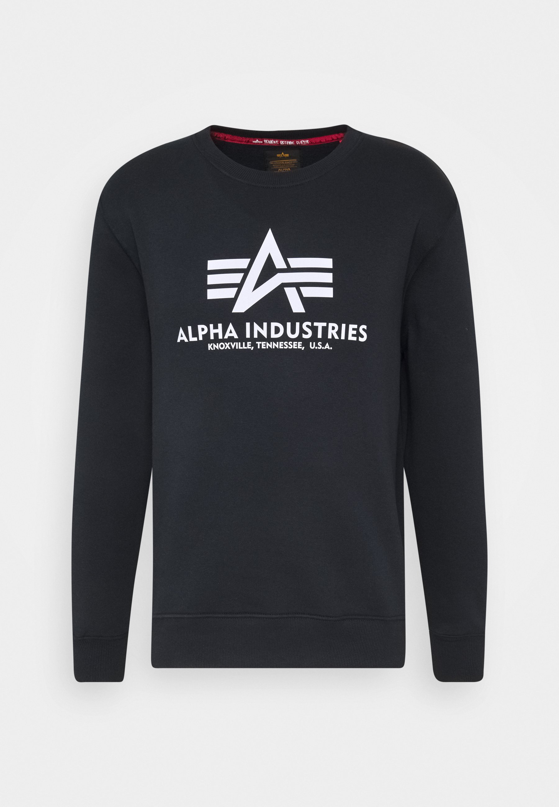Alpha Industries BASIC REFLECTIVE PRINT Sweatshirt blue ALPHA INDUSTRIES 'BASIC SWEATER' mit Logo Print in Grau