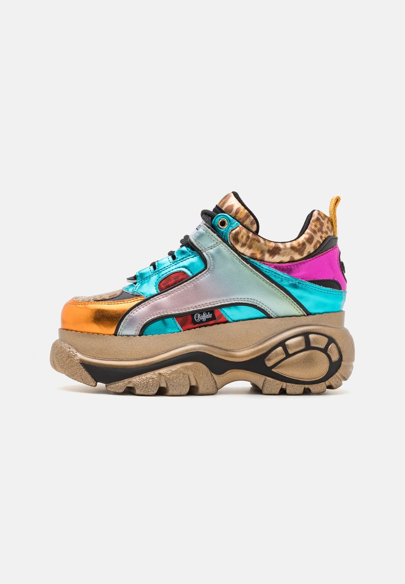 Buffalo Baskets basses - pink/aqua/orange