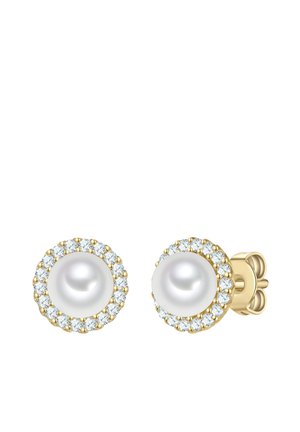 MUSCHELKERNPERLE ZIRKONIA RAFAELA DONATA  - Ohrringe - gelbgold