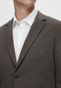 Selected Homme SLHSLIM AITOR FLEX - Kavaj - chocolate torte