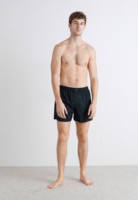 Calvin Klein Underwear BOXER SLIM COTTON POPLIN - Bokseriai - diamond logo black