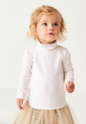 LONG SLEEVE ROLL NECK - Long sleeved top - cream