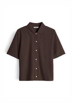 OPUS, OPUS KURZARMSHIRT SOMELLI - Overhemdblouse - affogato