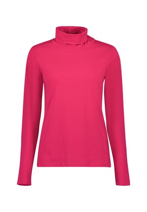 Stickad tröja - magenta