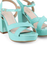 Blogger Sandalias de tacón - turquesa