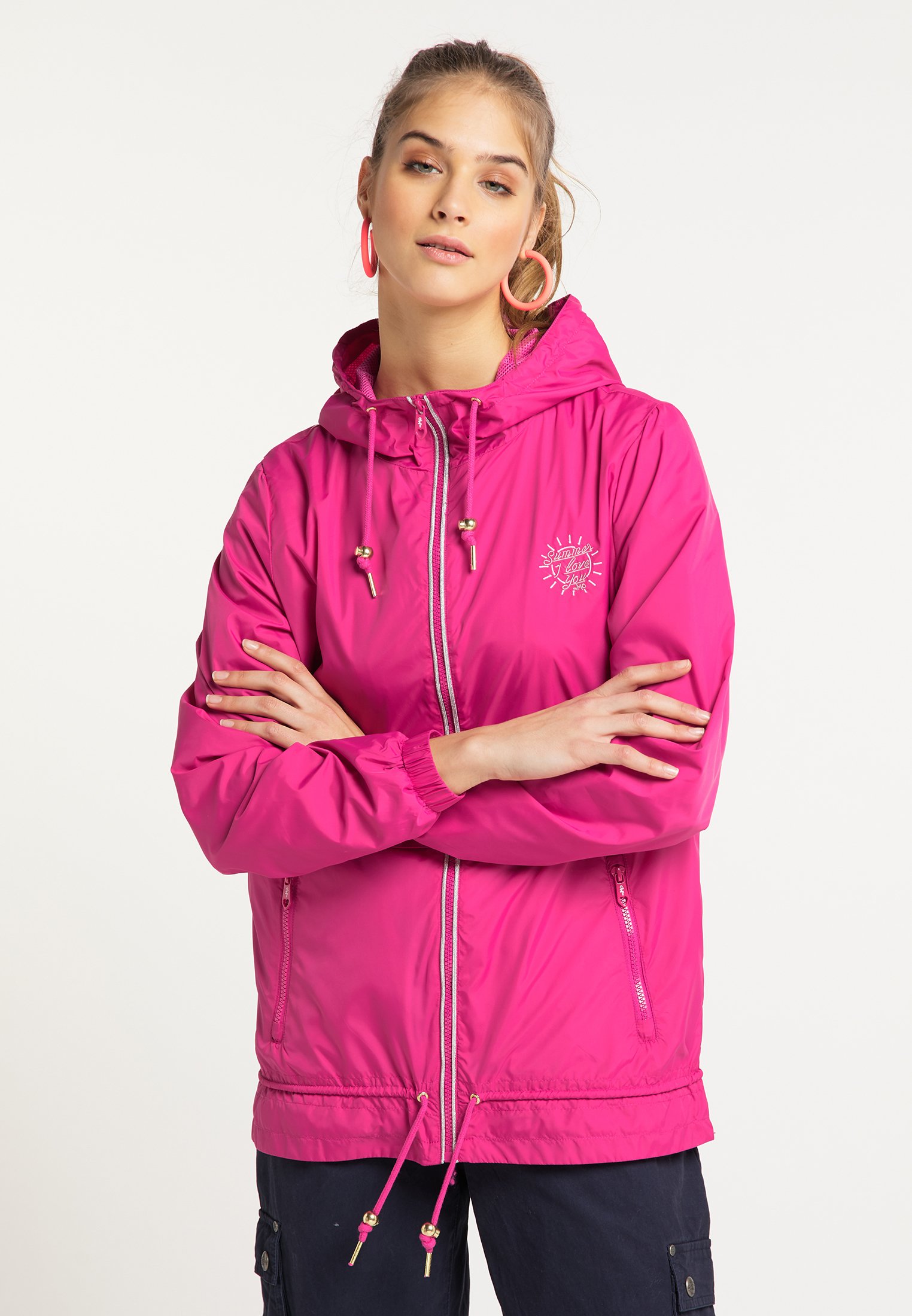 myMo WINDBREAKER - Kevyt takki - pink 
