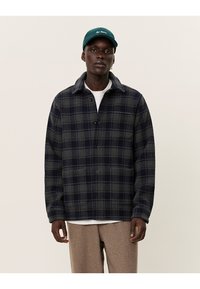 Les Deux JASON OVERSHIRT 2.0 - Ing - charcoal/dark navy