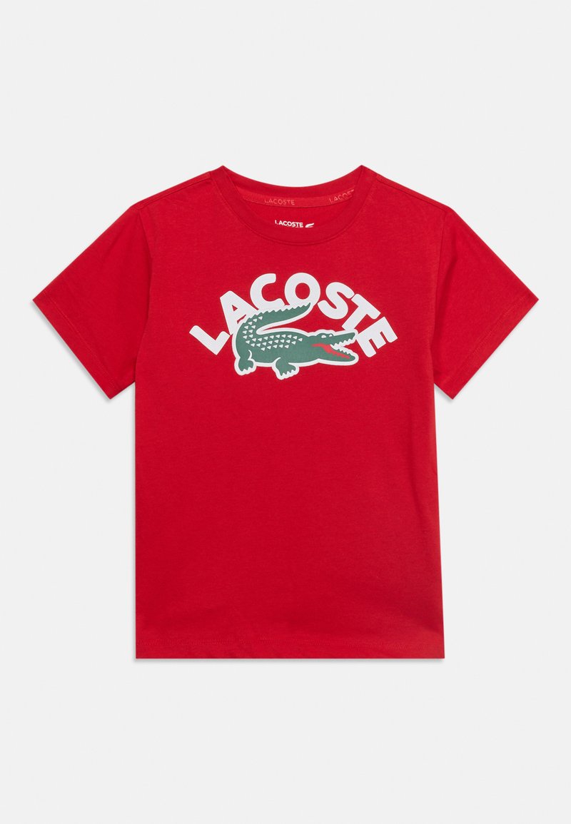 Lacoste T-shirt print rood