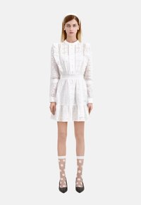 AVEC BRODERIE - Robe chemise - white