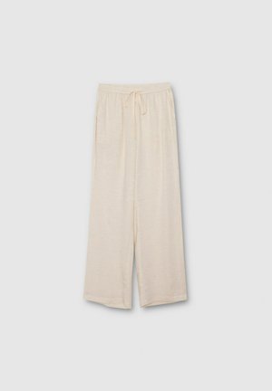 INSIDE, PANTALÓN FLUIDO TIRO ALTO - Pantalones - beige