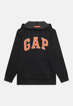 NEW CAMPUS LOGO HOOD BOYS - Pulover s kapuco - dark grey