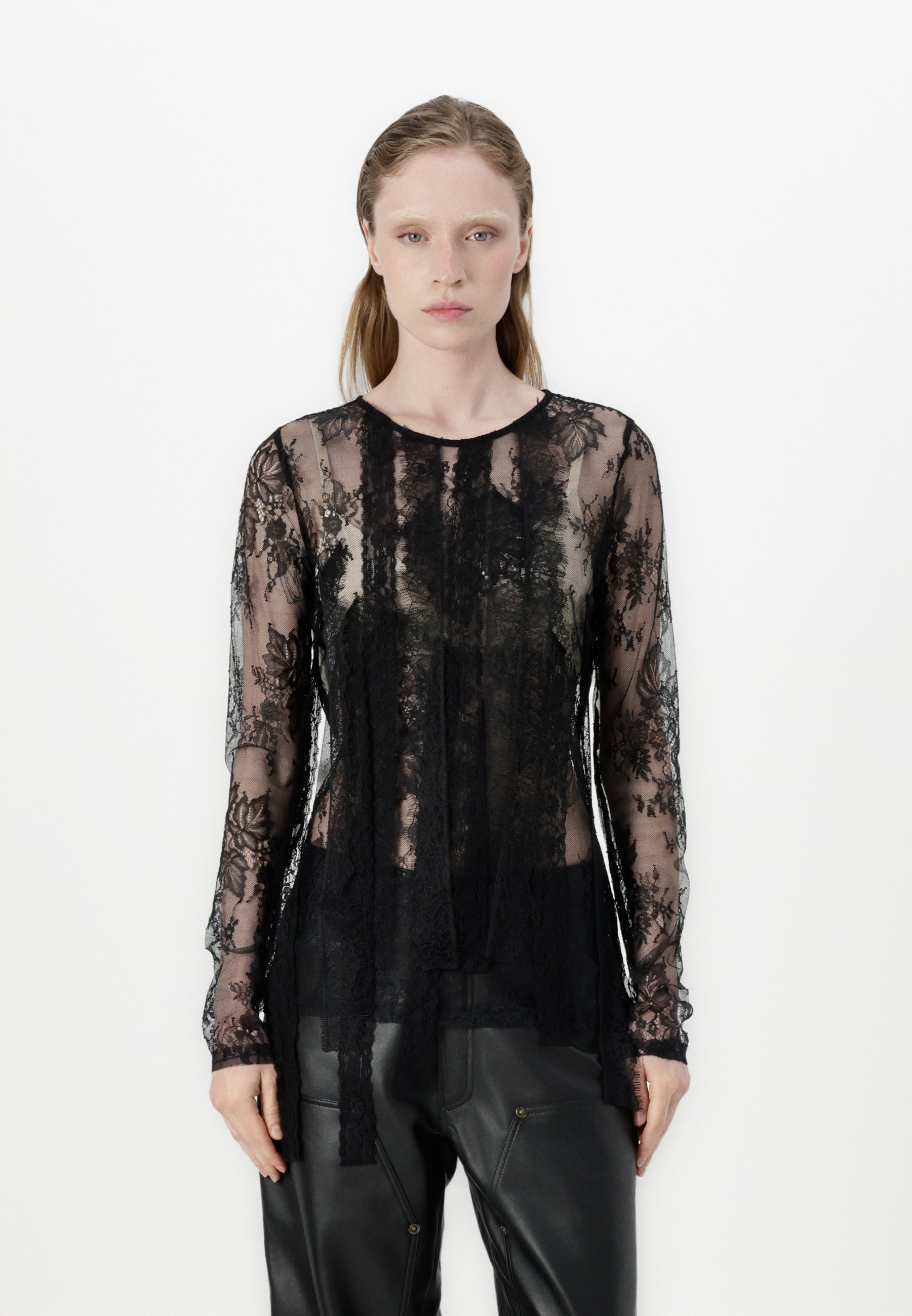 売れ筋商品|||ピンコ Tシャツ レディース トップス TRAMINER  - Long sleeved top - nero/canna fucile Pinko TRAMINER - Long sleeved top - nero/canna fucile/black