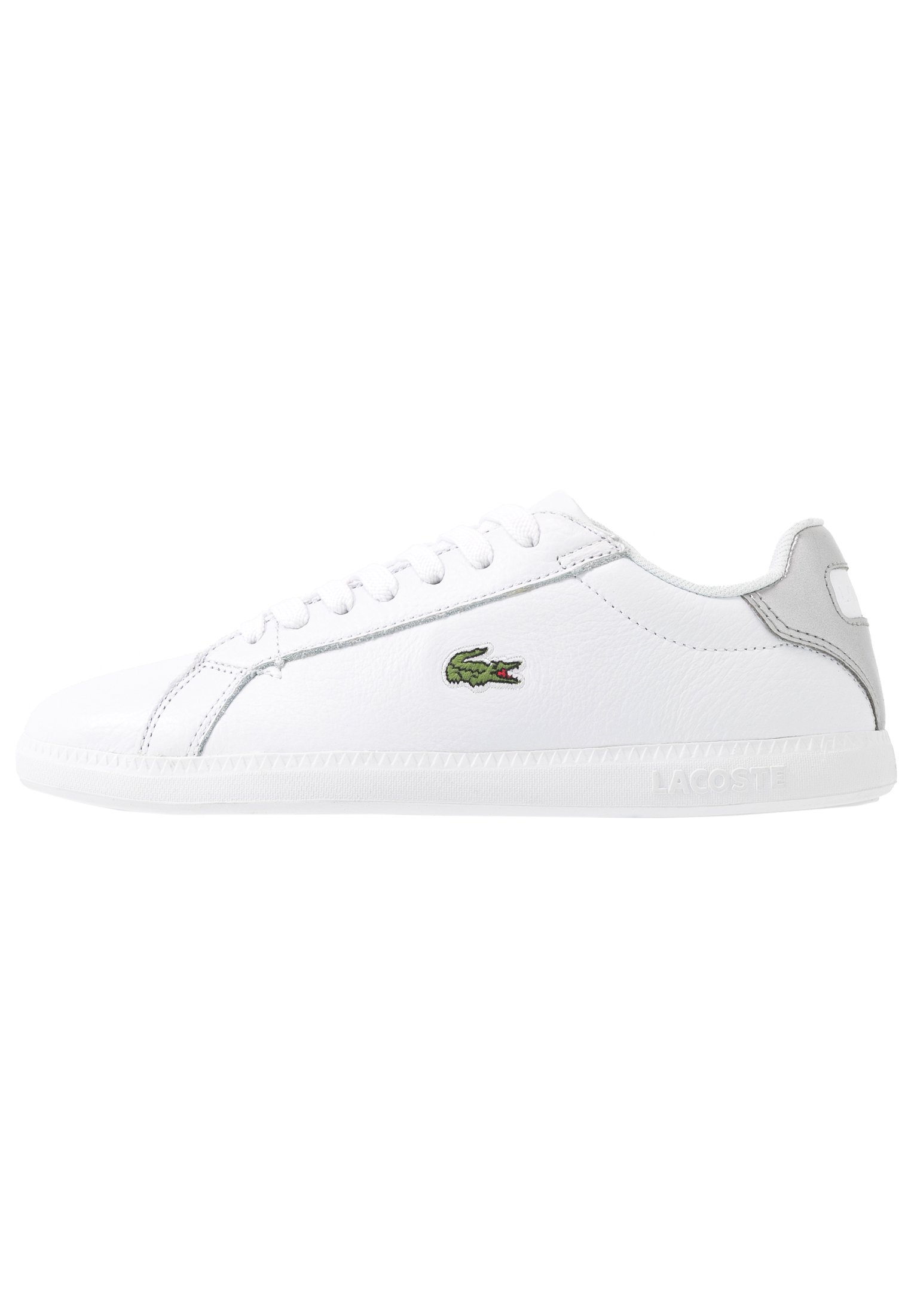 Lacoste GRADUATE - Sneakers laag - white/silver/wit - Zalando.nl