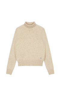 Colmar Originals MELANGE POLO-NECK - Strickpullover - sand