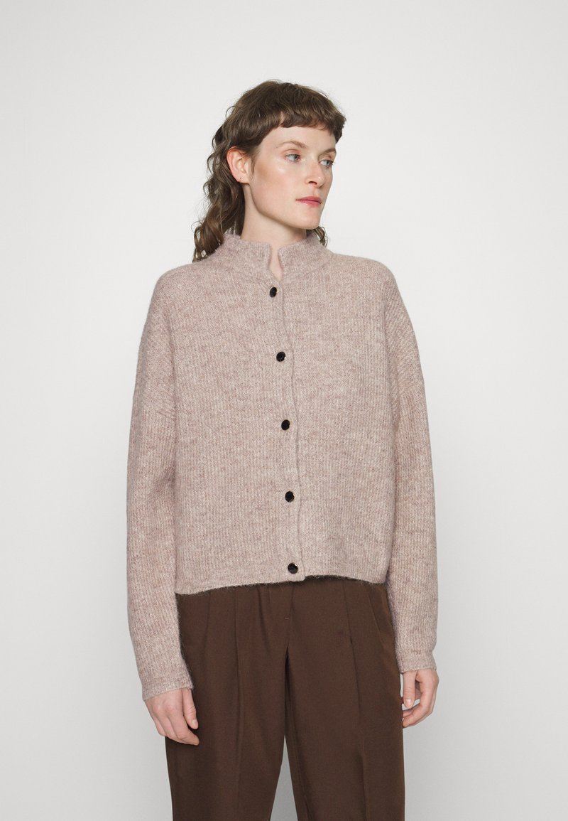 Gestuz ALPHA - Cardigan - melange/beige - Zalando.co.uk
