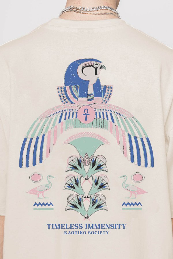 MELESS IMMENSITY UNISEX - Print T-shirt - tabacco2