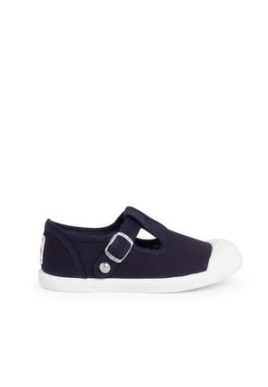 Ankle strap ballet pumps - azul marino