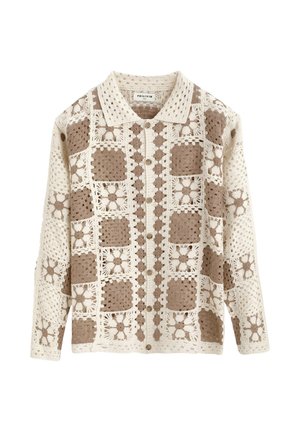 AVEC FERMETURE BOUTONNÉE - Chemise - beige