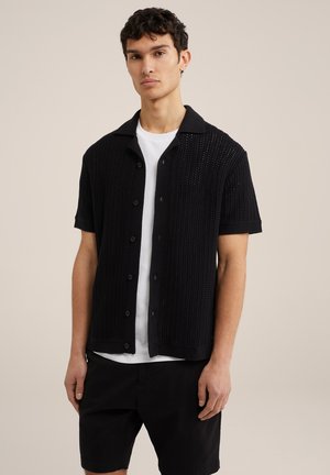 WE Fashion Vapaa-ajan kauluspaita - black