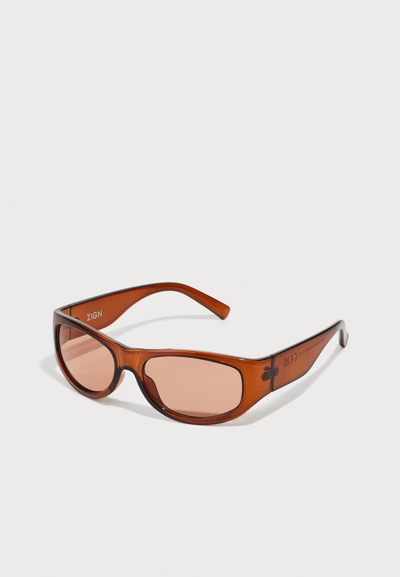 Zign by Zalando - UNISEX - Akiniai nuo saulės - dark brown, Padidinti