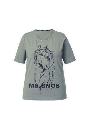 LAURASØN 1/2-ARM, RUNDHALSAUSSCHNITT  - Camiseta estampada - sage