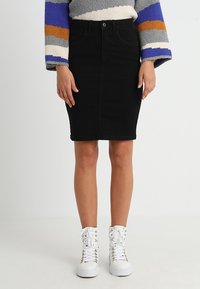 ONLY Pencil skirt - black denim