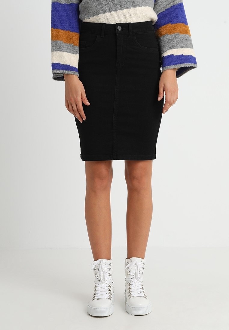 ONLY Pencil skirt - black denim