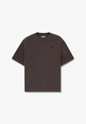 Timberland, SHORT SLEEVES TEE (RELAXED). - T-Shirt basic - vintage brown