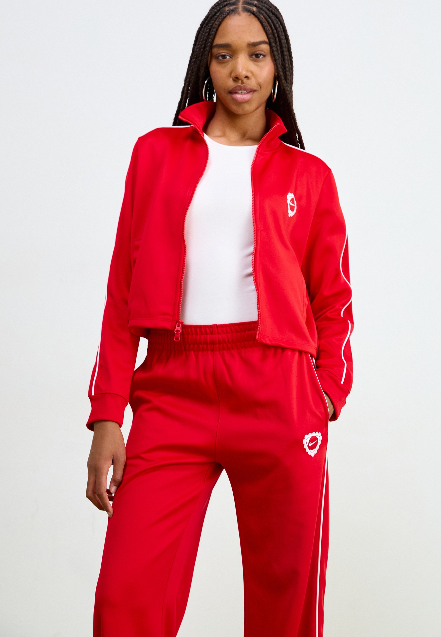 womens nike red tracksuit