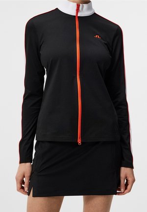 Sweater met rits - black