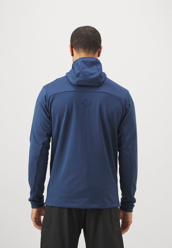 FALKETIND STRETCH HOOD - Fleece jacket - indigo night2