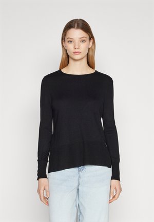 ONLJULIE LIFE LOOSE O-NECK - Džemperis - black