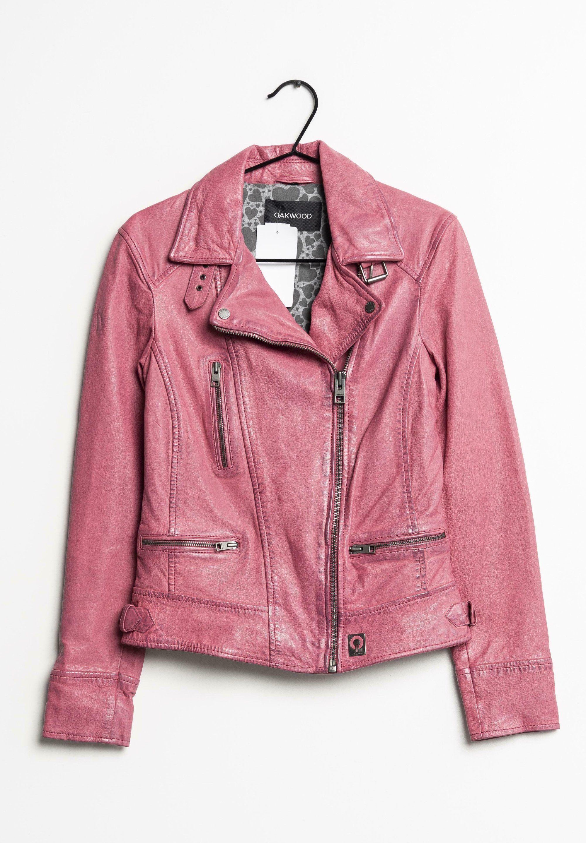 Zalando Giacchetto Di Pelle Rosa Oakwood Giacca Di Pelle Pink