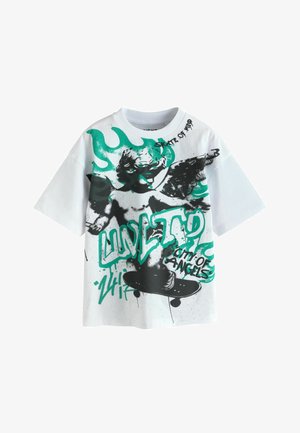 Next, REGULAR FIT - SHORT SLEEVE GRAPHIC T-SHIRT . - Tričko s potlačou - white graffiti cherub