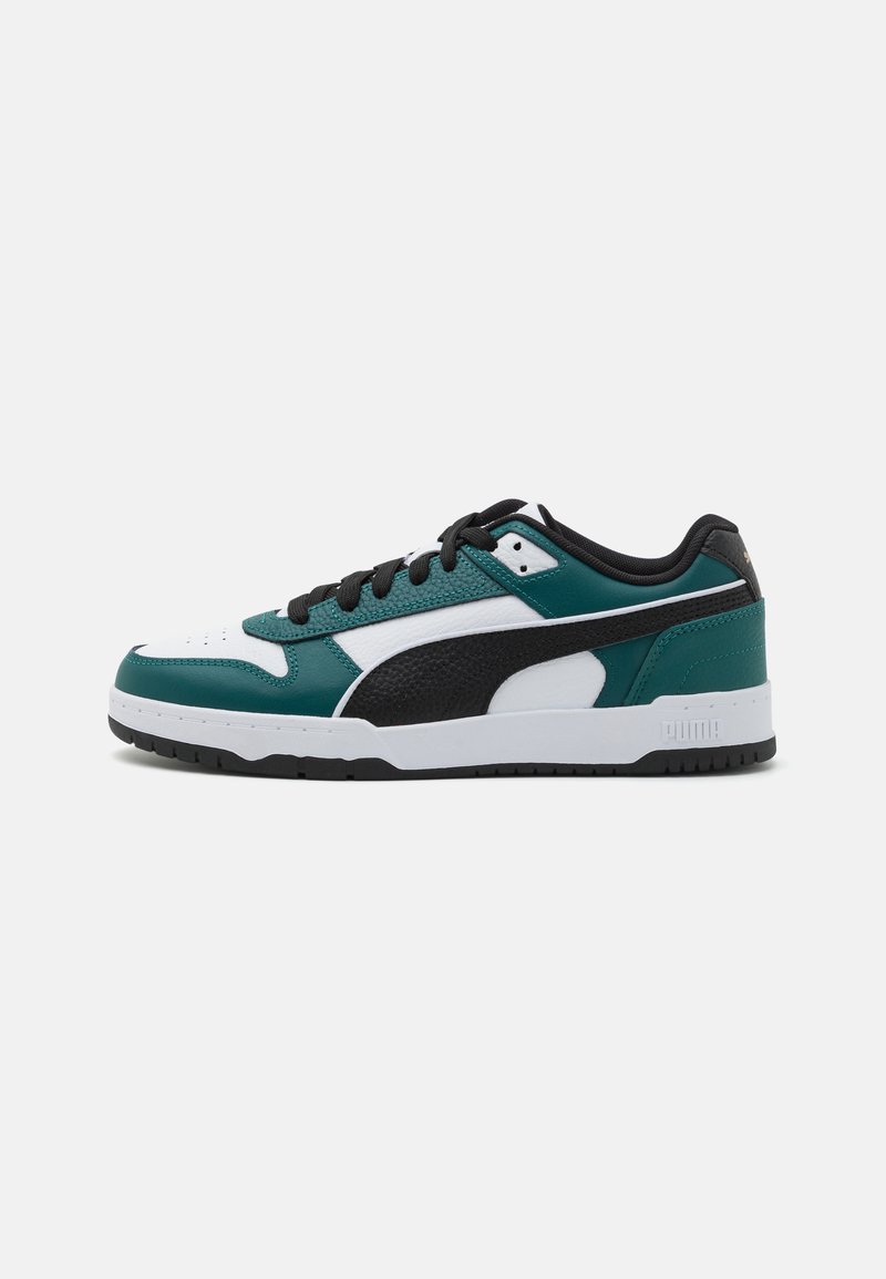 Puma GAME UNISEX - Sneakers - white/black/malachite/gold