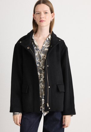 SHORT JACKET WITH ZIP - Letná bunda - black