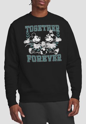 MICKEY MINNIE TOGETHER FOREVER - Sweatshirt - black