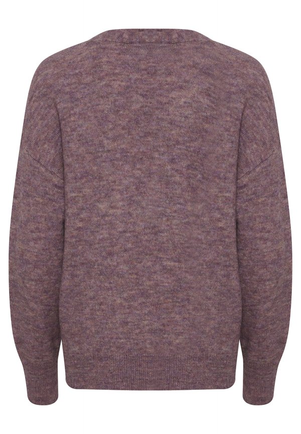 FREmdebbi - Cardigan - grape shake melange2