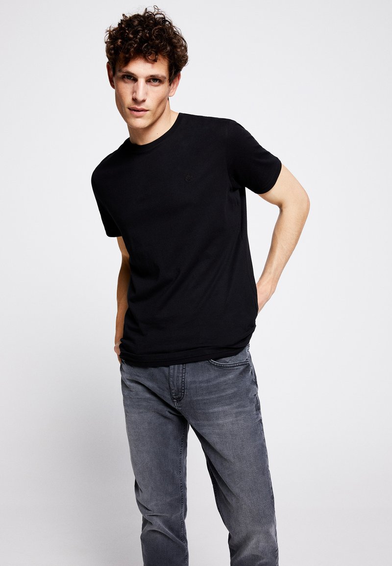 Herren Skinny Fit | Springfield Jeans Straight Leg black/schwarz - WC57801 Herren Skinny Fit | Springfield Jeans Straight Leg black/schwarz - WC57801
