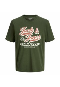 Jack & Jones 5 PACK - KURZARM RUNDHALS - T-shirt con stampa - weiß blau schwarz