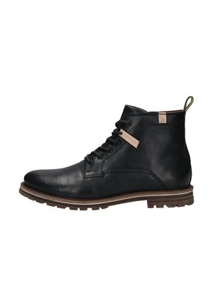 Schnürstiefelette - schwarz