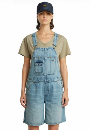 BOWEY SHORT - Dungarees - sun faded cloudburst